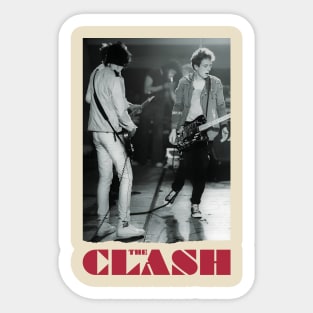 on stage the clash Sticker